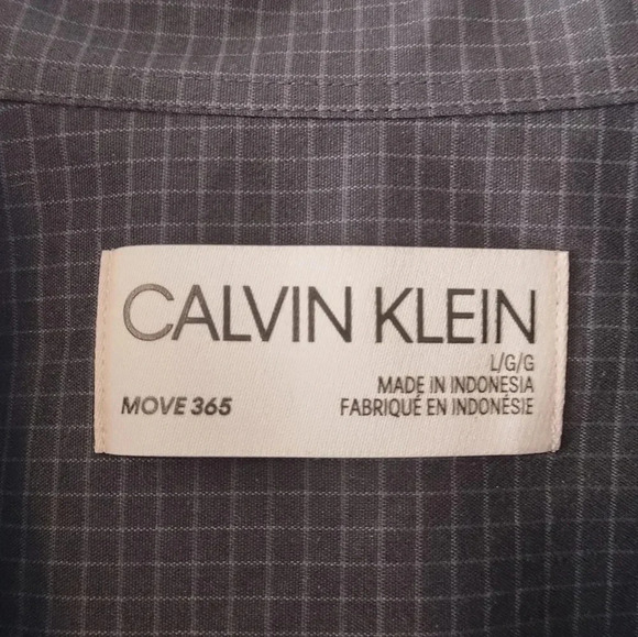Calvin Klein Move 365 Long Sleeve Button Up NWT - Lg - Picture 4 of 11